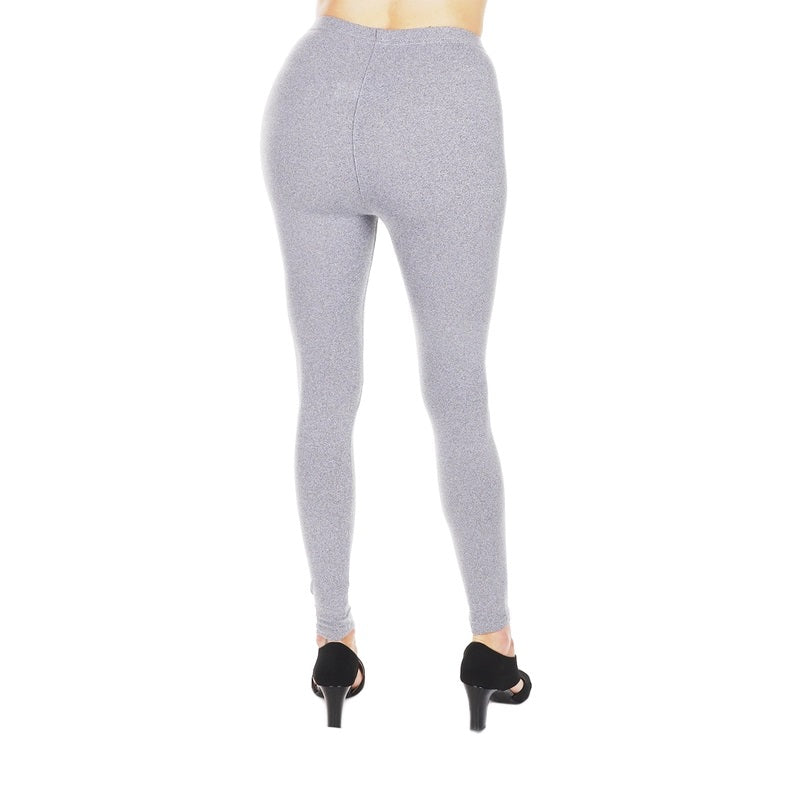 Elasticized Waistband Grey Leggings LGR4 (6PC)