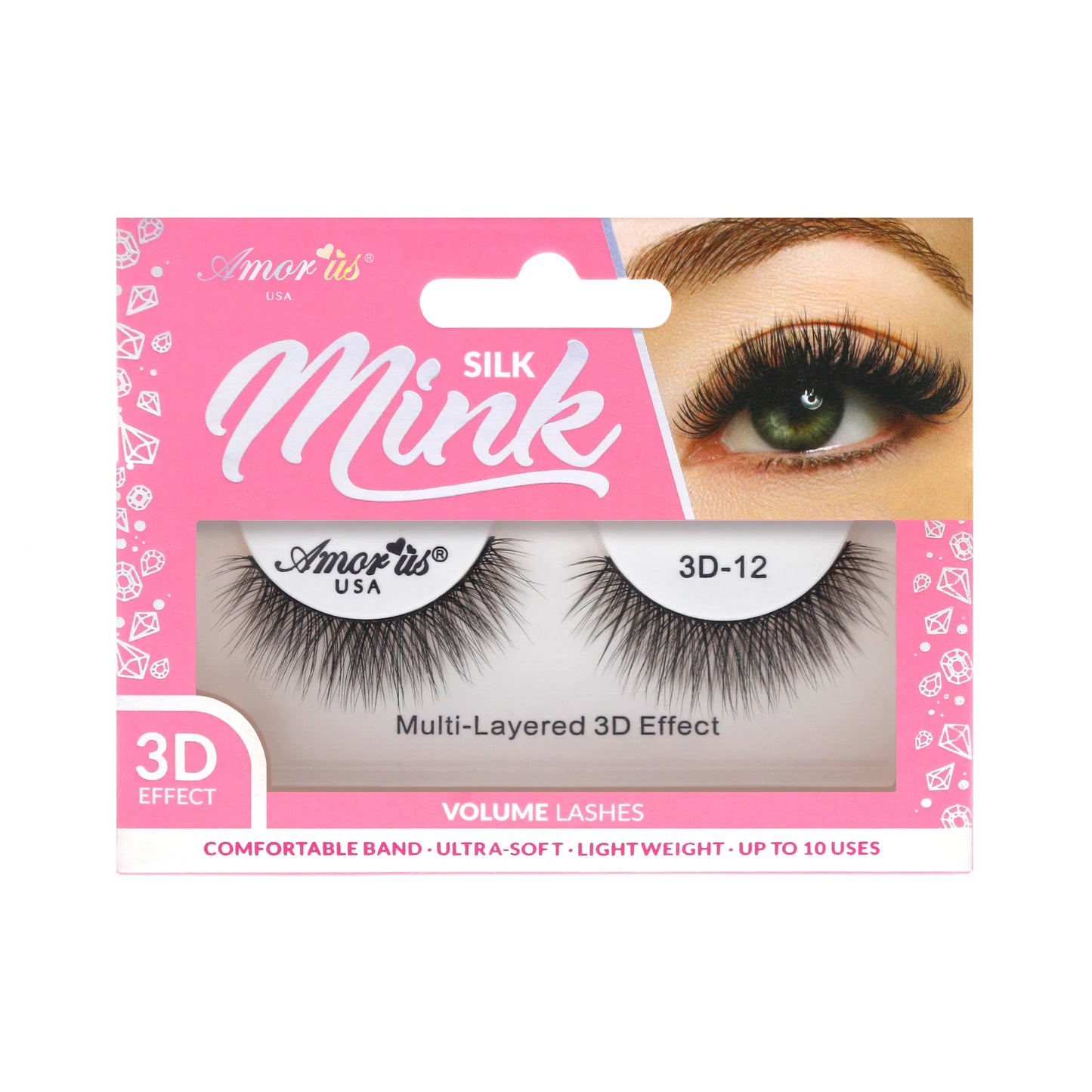 3D Eyelash Set With Display Stand