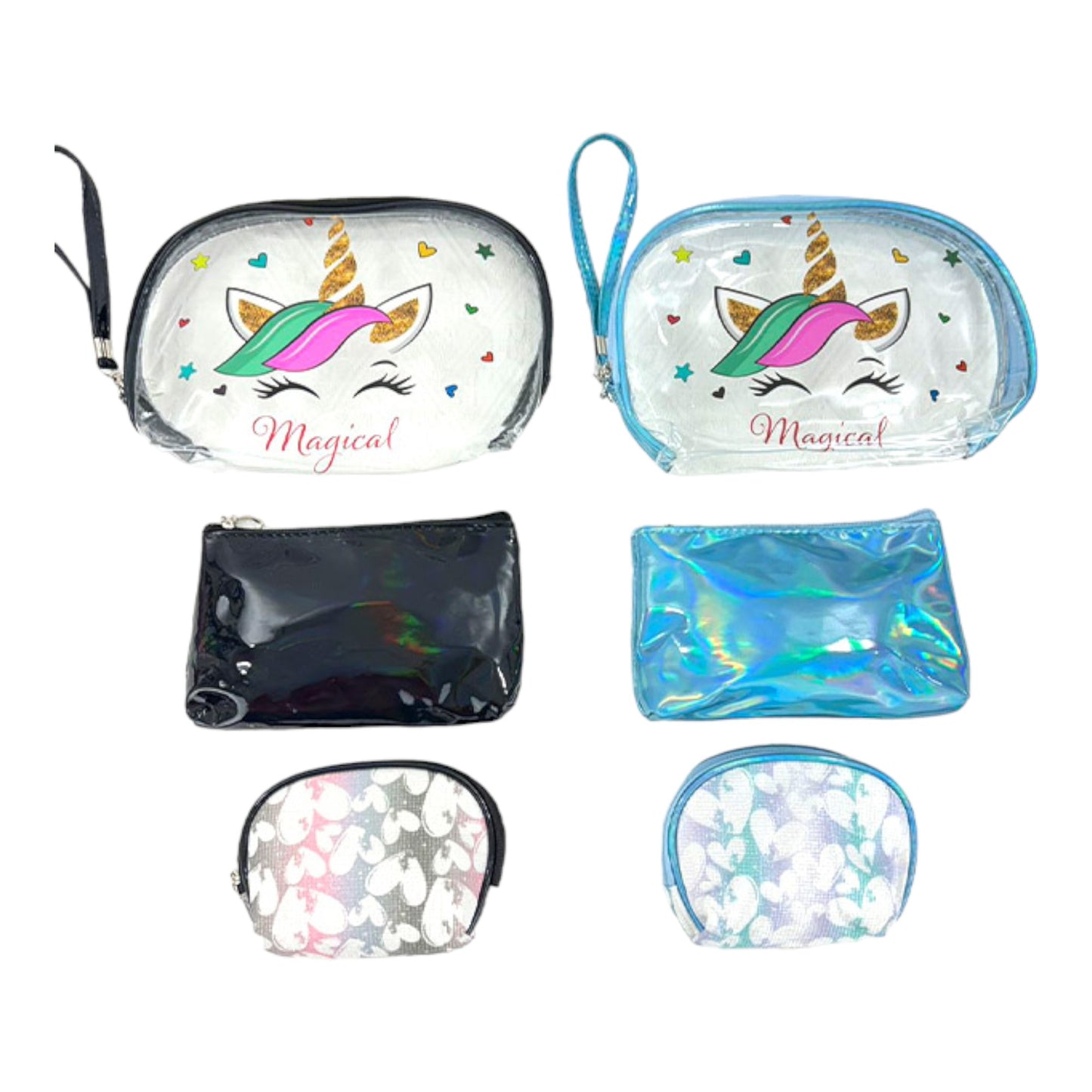 Clear Unicorn Pouch Set MK4226-6 (12SET)