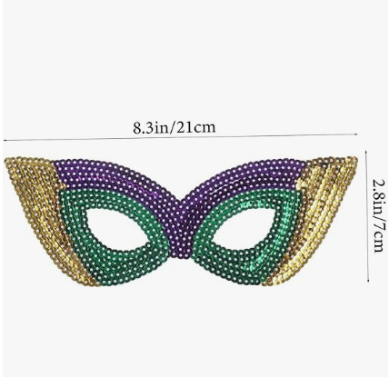Mardi Gras Party and Carnival Sequin Mask SS51109-9 (12PC)