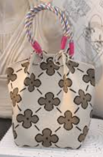 Lucky Flower Pattern Knitted Tote Bag SS51223 -18 (3PC)