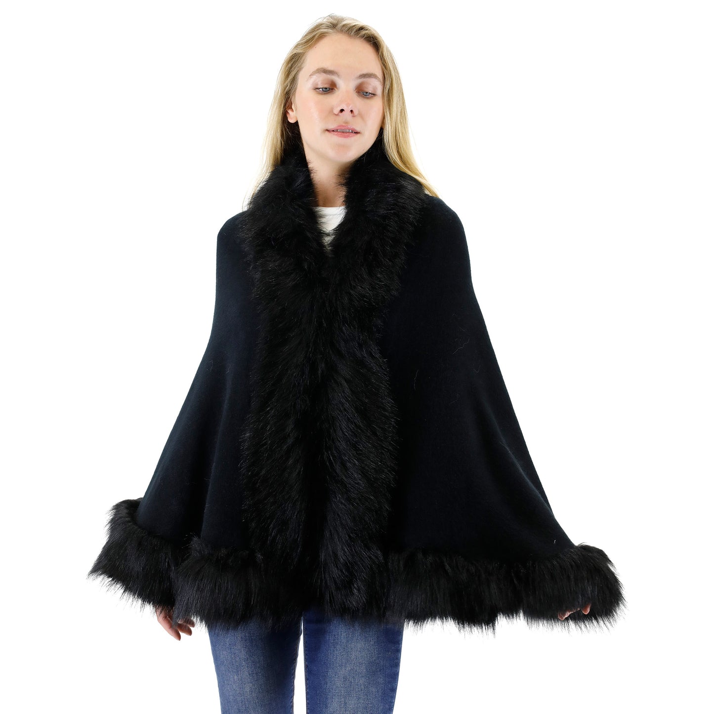 Fur Short Length Shawl SH923 (1PC)