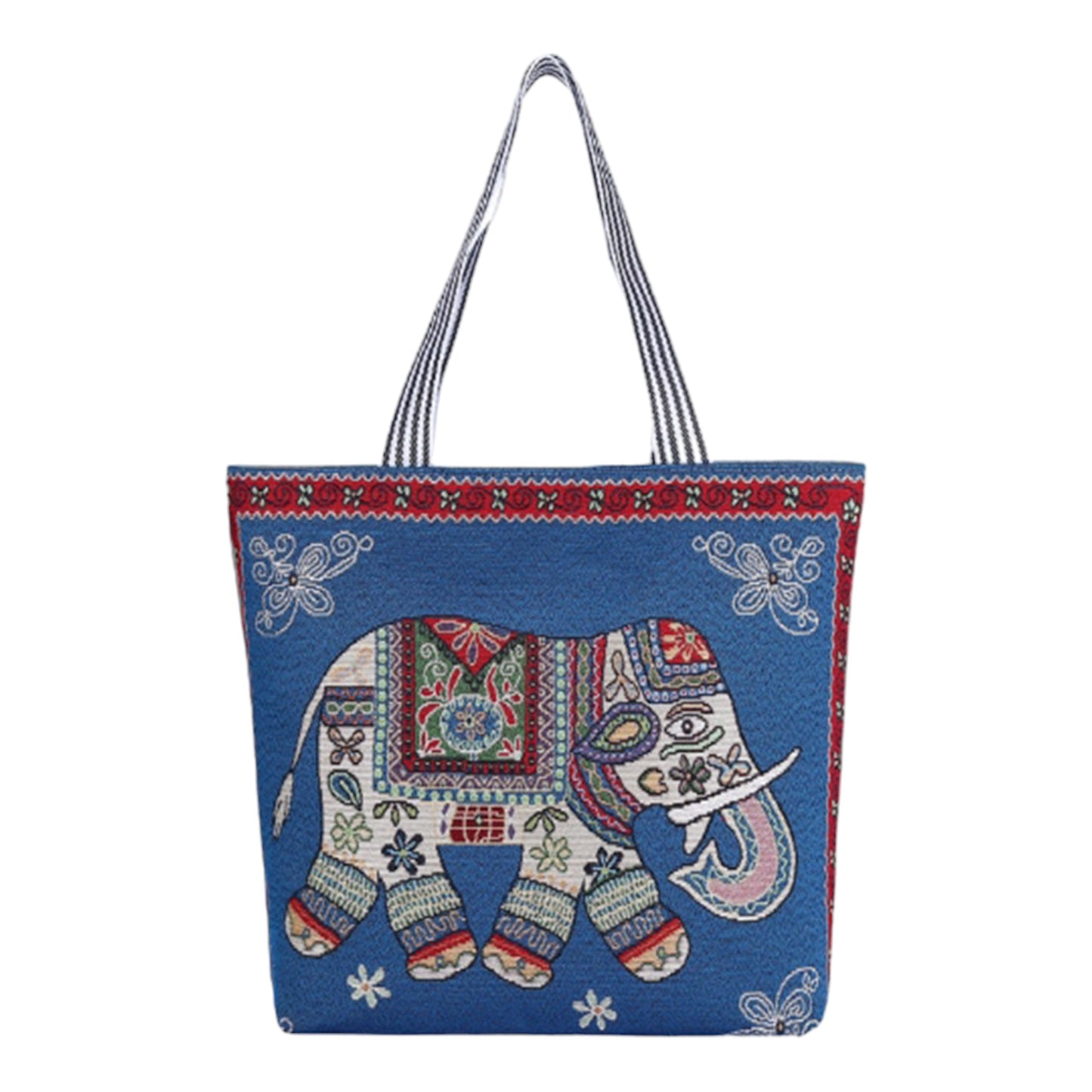 Elephant Embroidery Tote Bag BG315-6 (12PC)