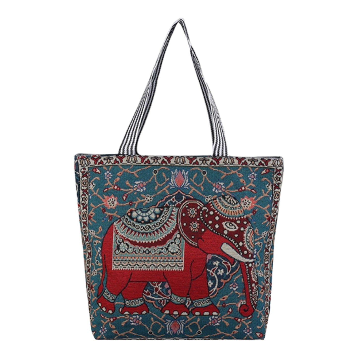 Elephant Embroidery Tote Bag BG315-7 (12PC)