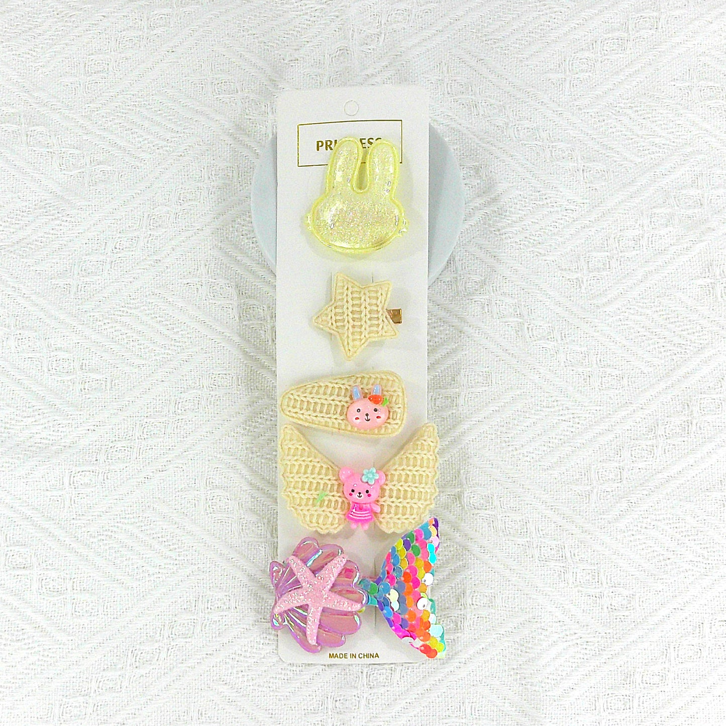 Kids Cute Cartoon Bunny Hair Clips BH4229-1 (12PC)