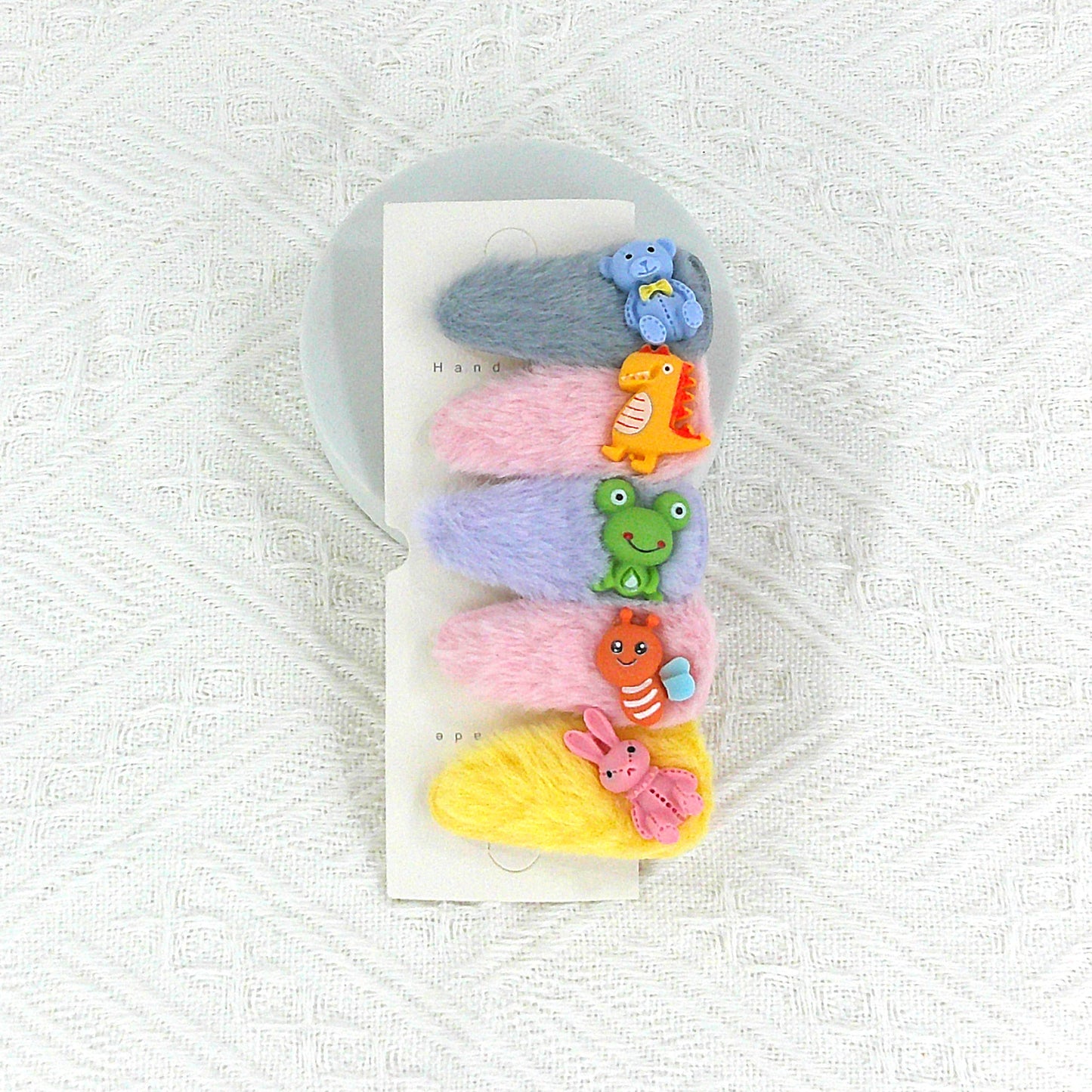Kids Cute Cartoon Pom Pom Hair Clips BH4229-3 (12PC)
