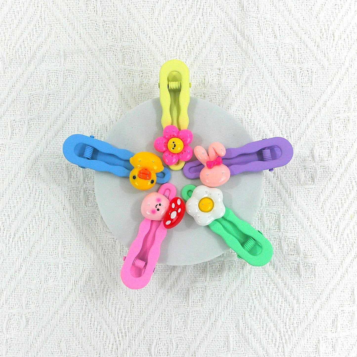 Kids Cute Charm Colorful Hair Clip BH4977-7 (5CASE)