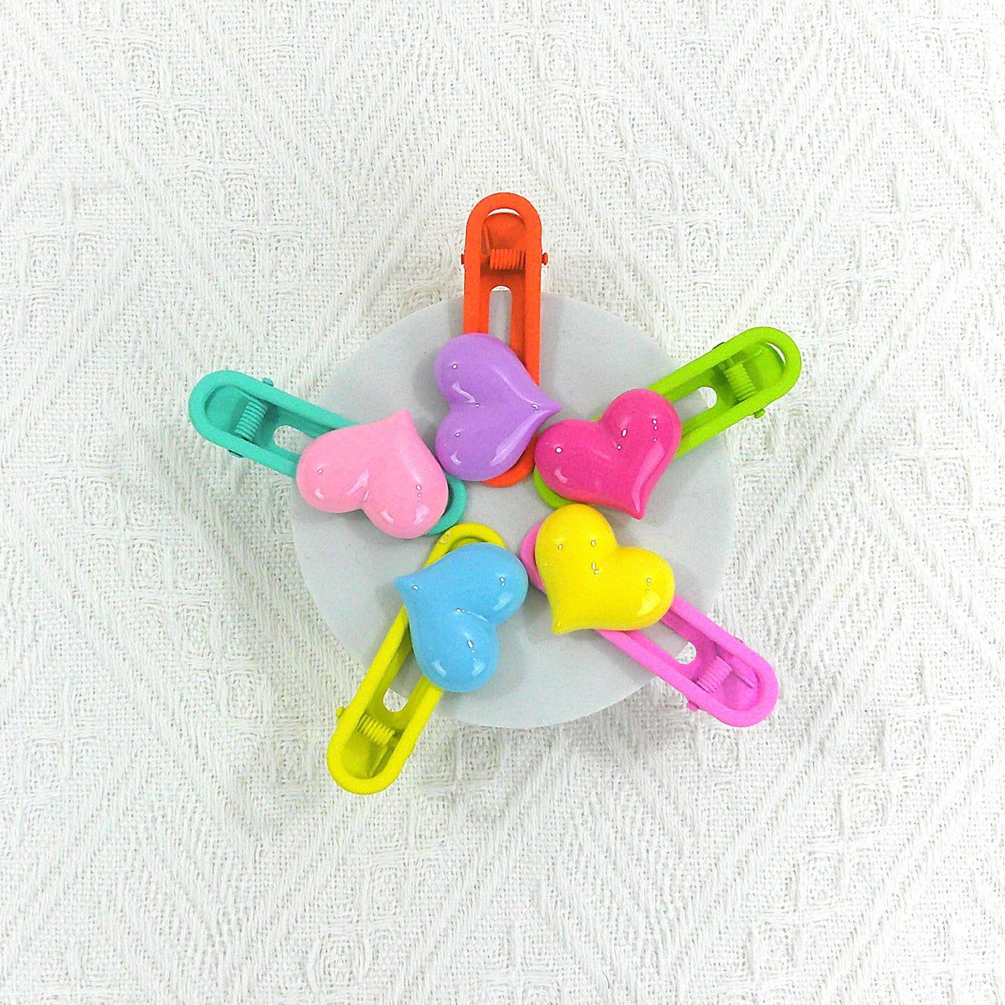 Kids Cute Charm Colorful Hair Clip BH4977-7 (5CASE)