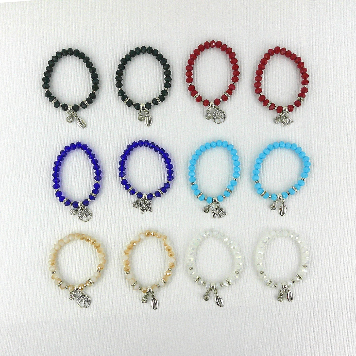 Bead Lucky Charm Bracelet BR3723-9 (12PC)