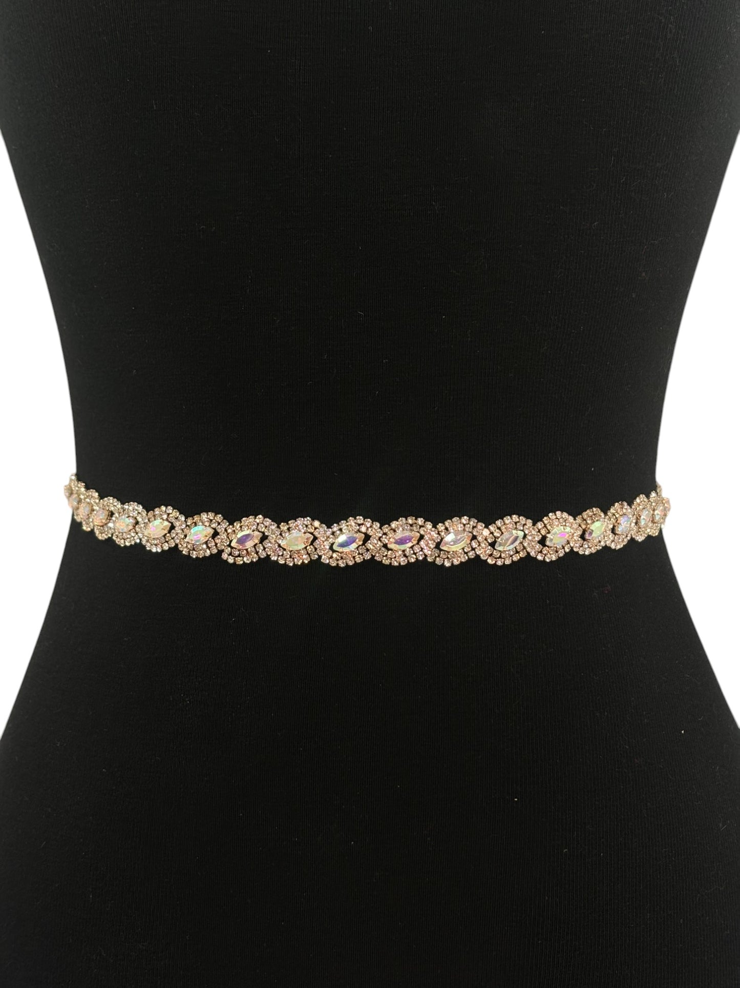 Rhinestone Oval Wedding Belt BT704 (1PC)