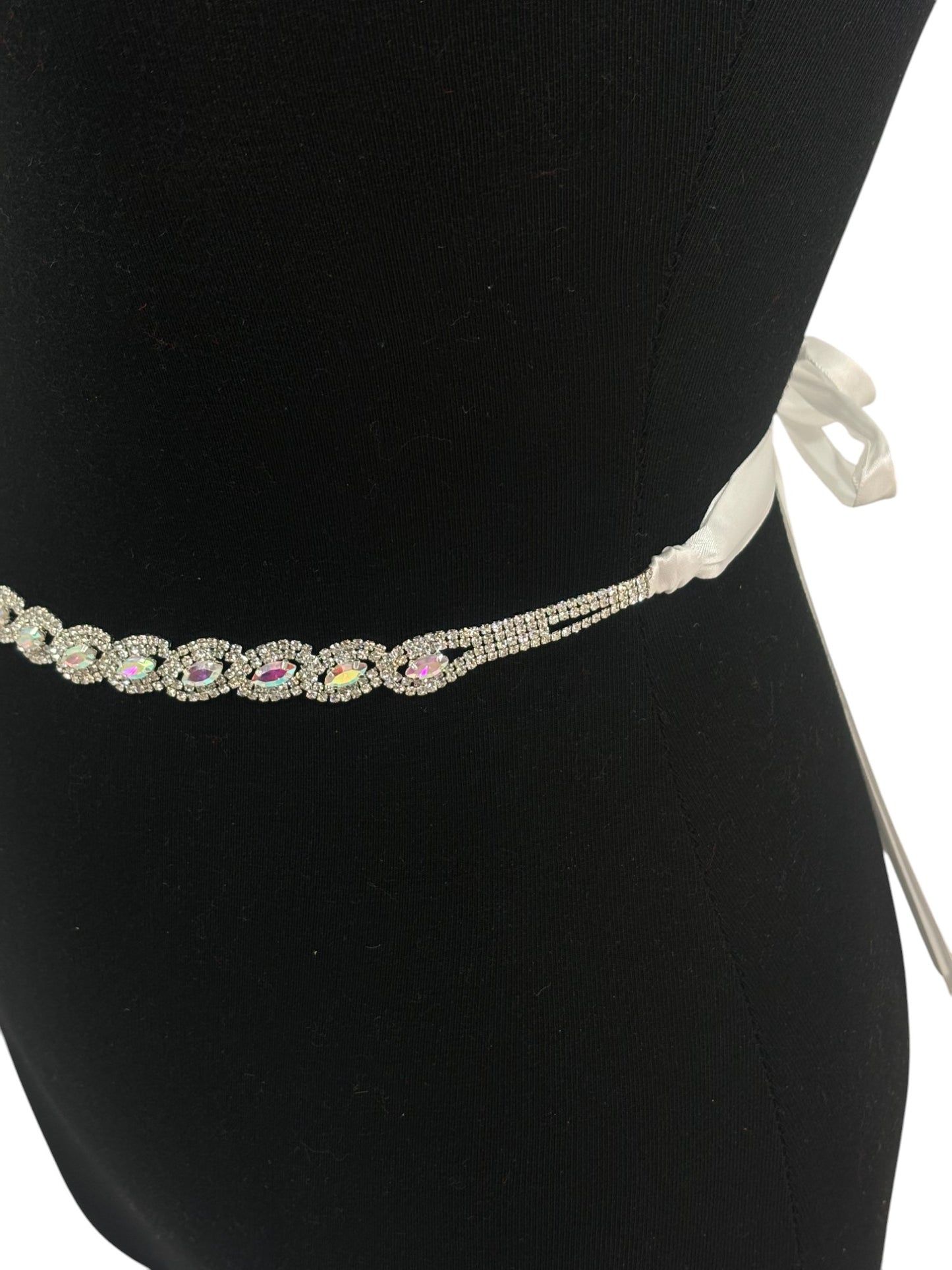 Rhinestone Oval Wedding Belt BT704 (1PC)