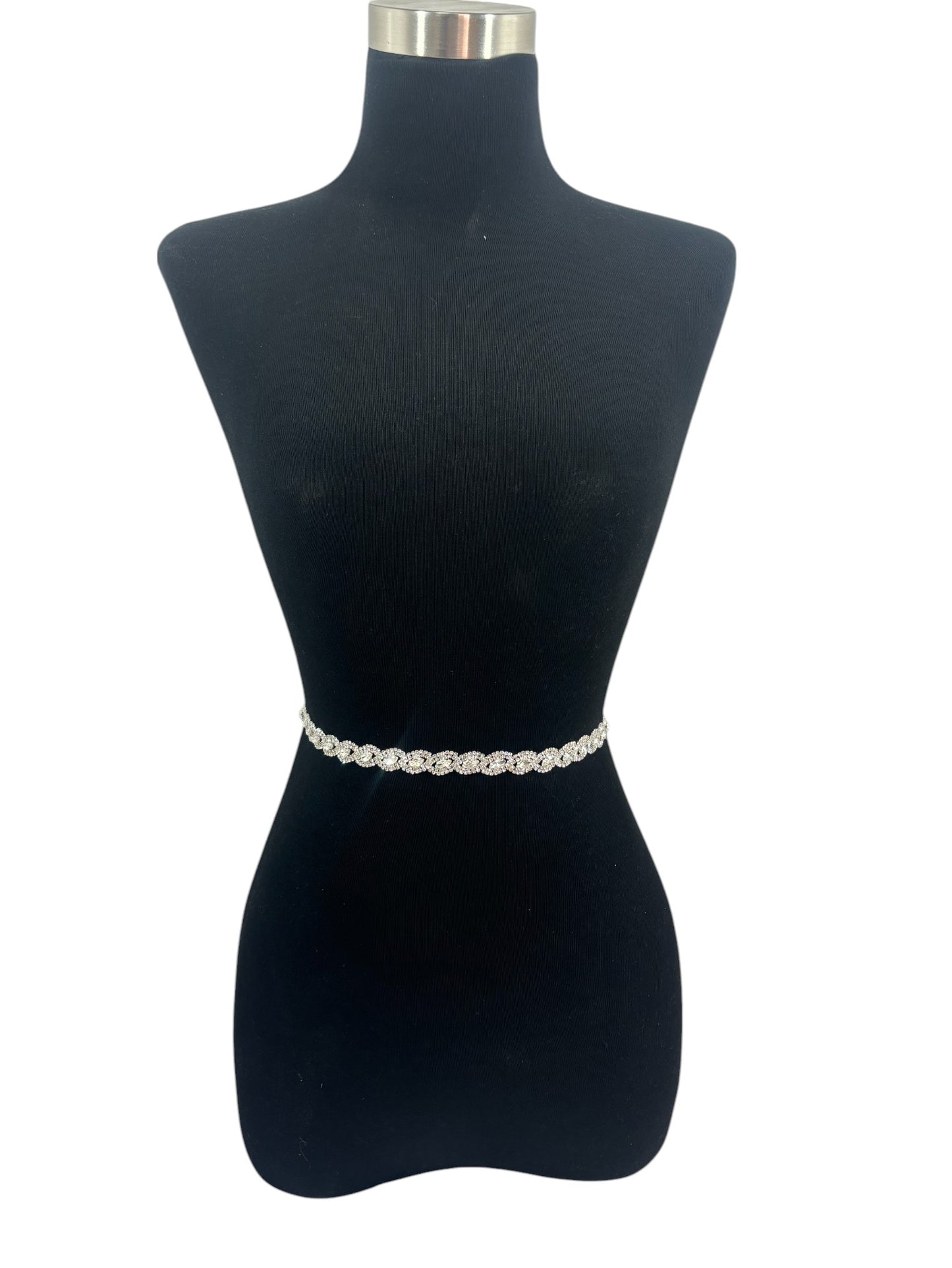 Rhinestone Oval Wedding Belt BT704 (1PC)