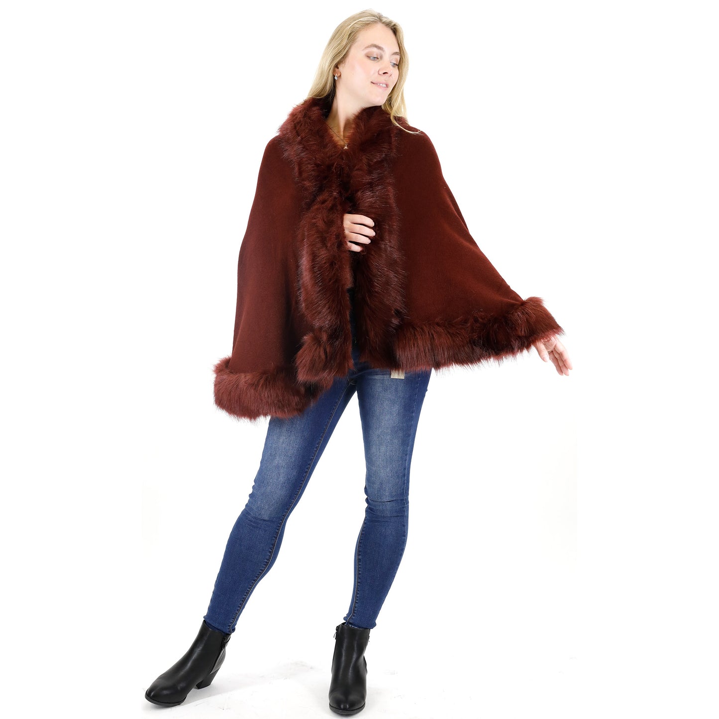 Fur Short Length Shawl SH923 (1PC)