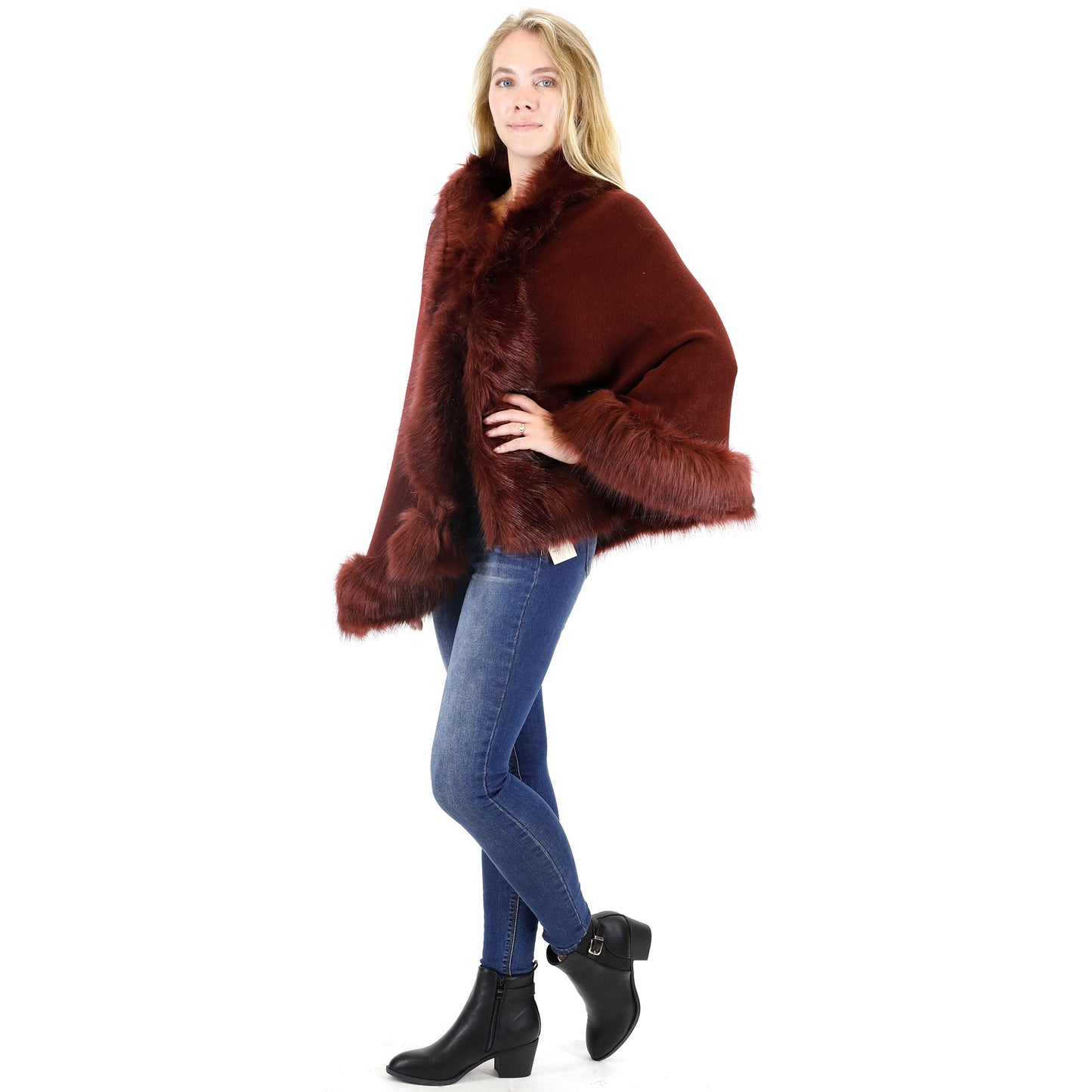 Fur Short Length Shawl SH923 (1PC)