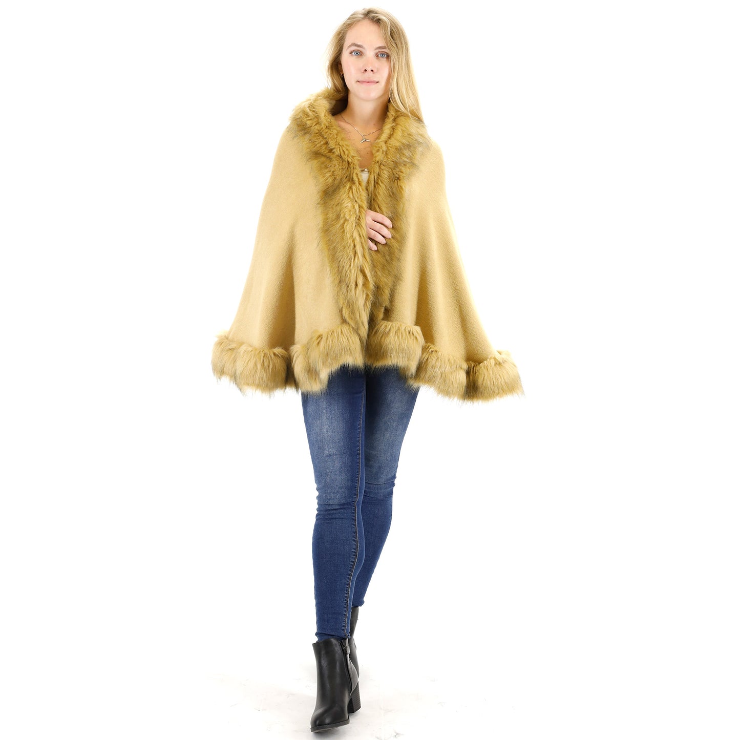Fur Short Length Shawl SH923 (1PC)