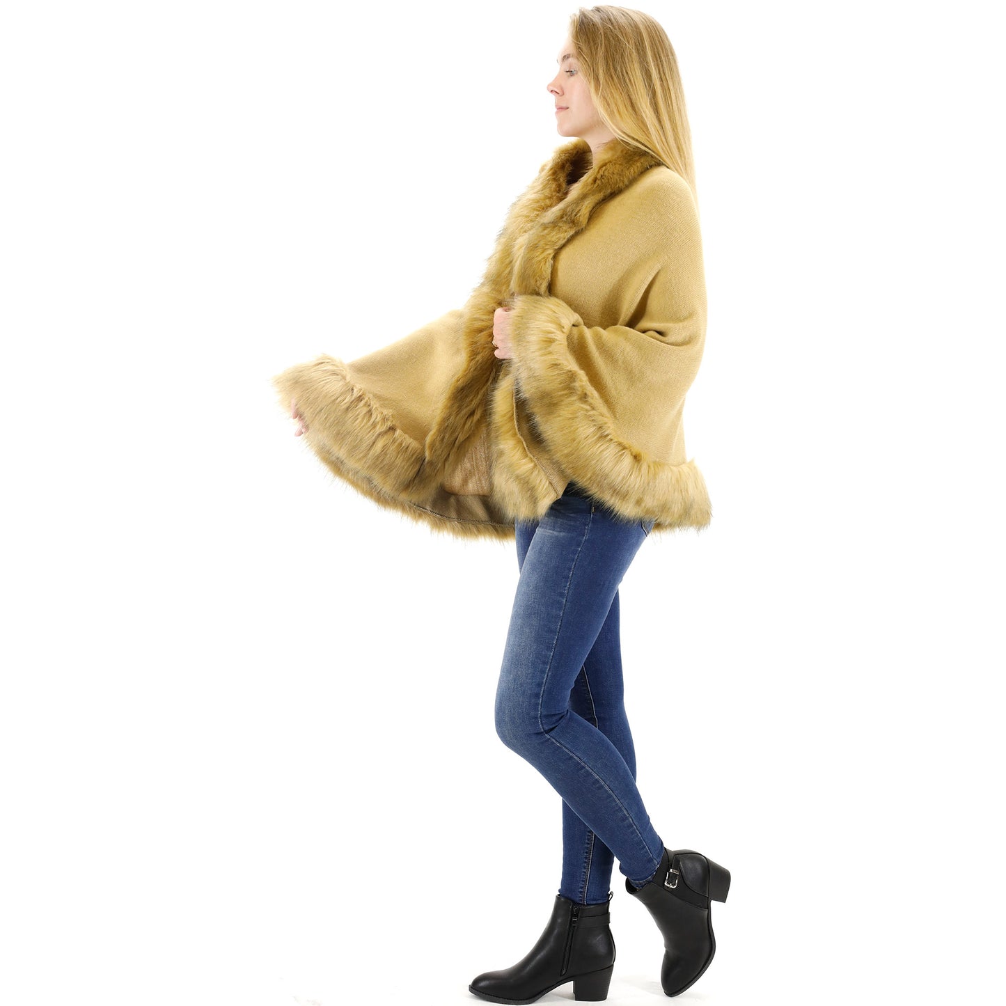 Fur Short Length Shawl SH923 (1PC)