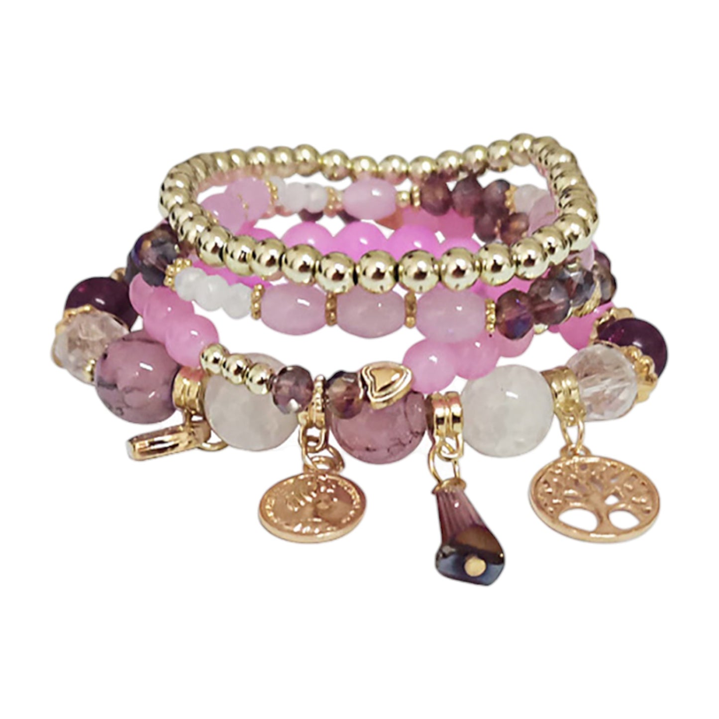 Tree Charm Ball Bracelet BR2521-61. (12PC)