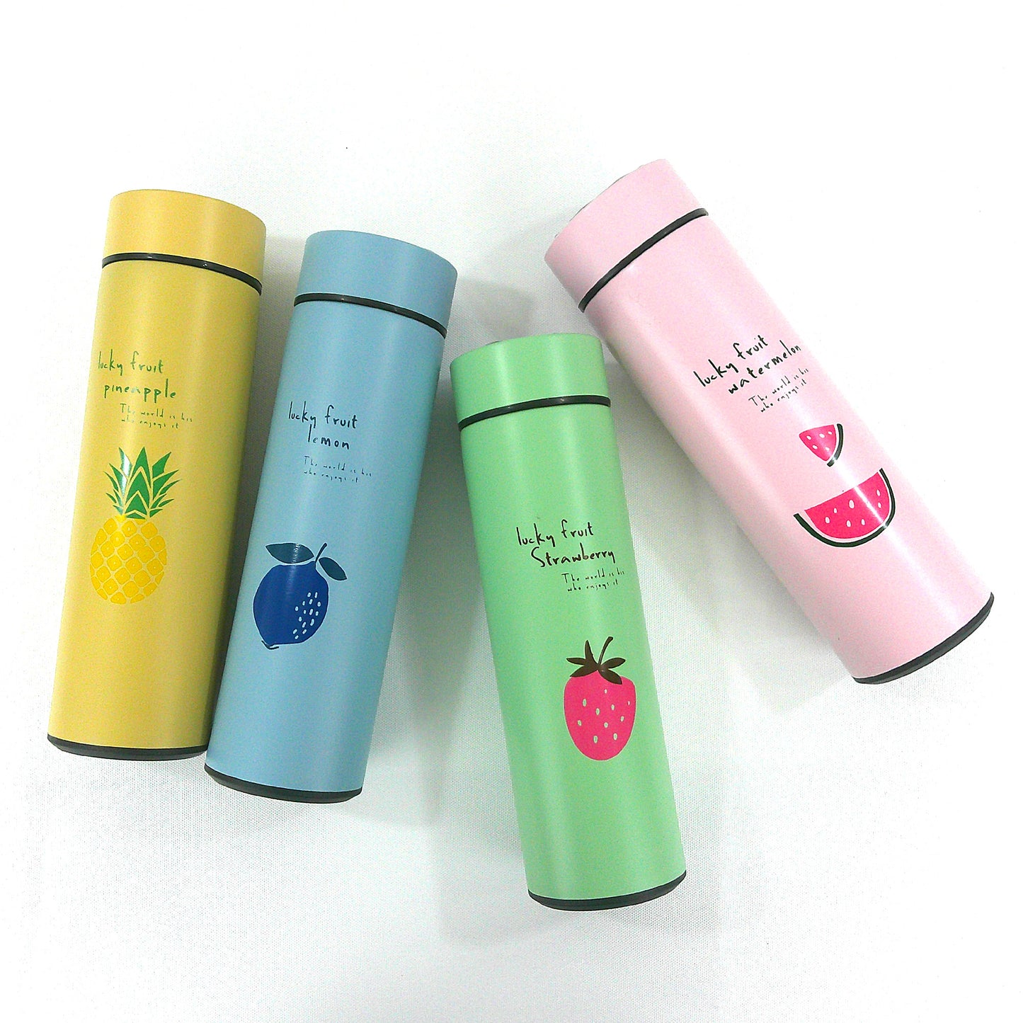 Led Temperature Display Fruits Cartoon Tumbler 3803-4 (4PC)