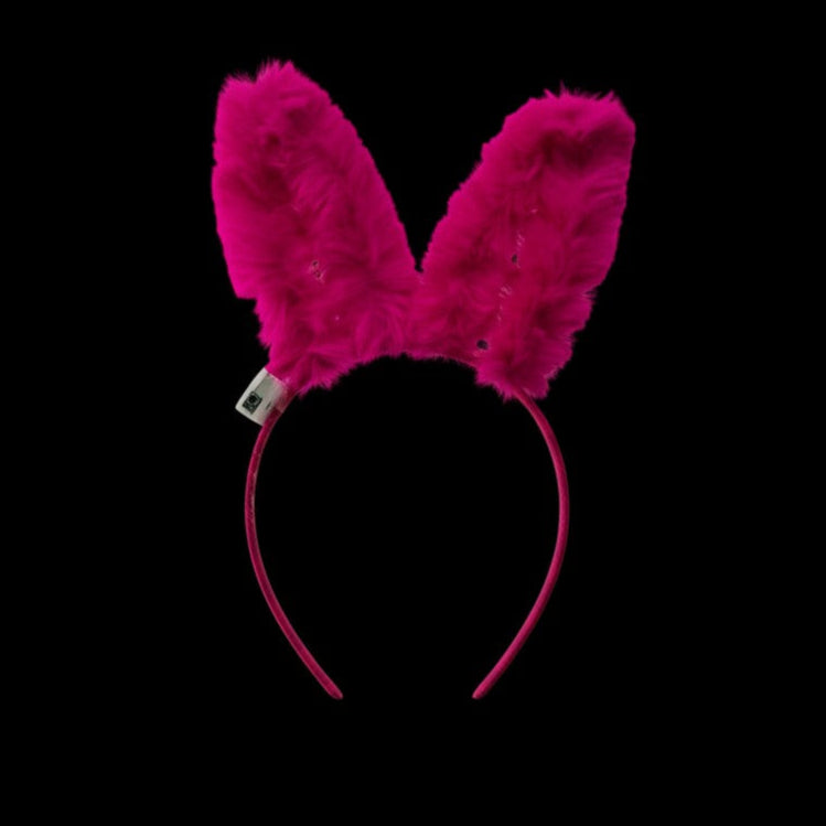 Led Big Bunny Ear Light up Fur Headband JH5828-5 (12PC)