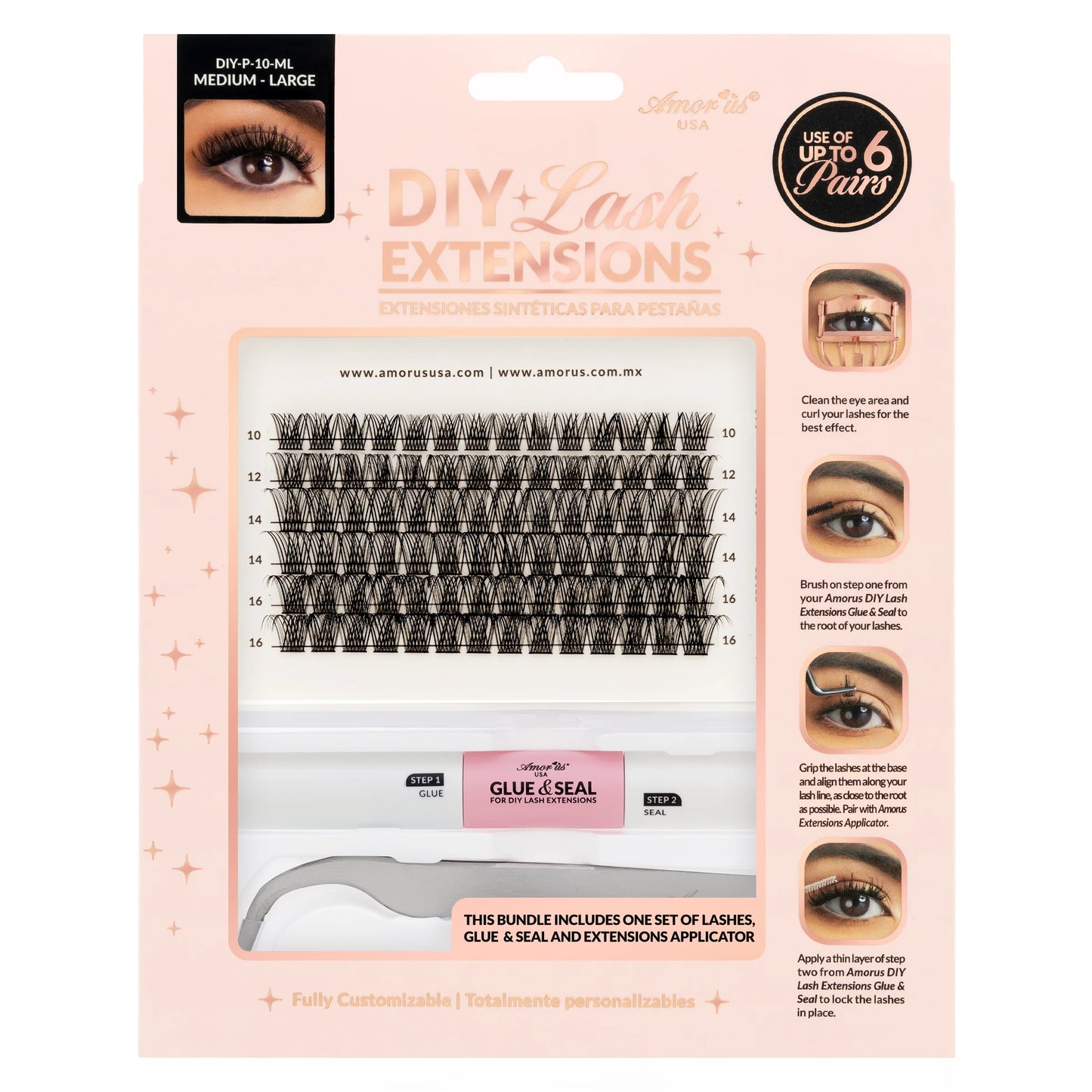 Starter Kit Diy Lash Extensions Bundle EL0702 (2pc)