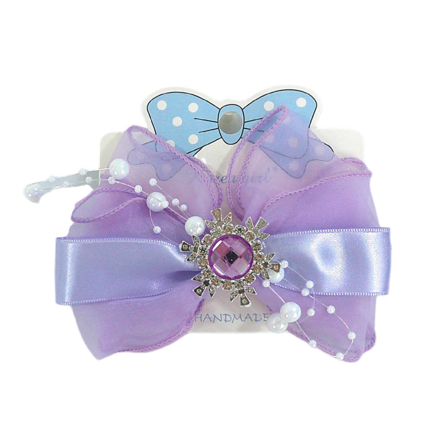 Kids Bow Snowflake Hair Deco Clip HLC4315-10 (12PC)