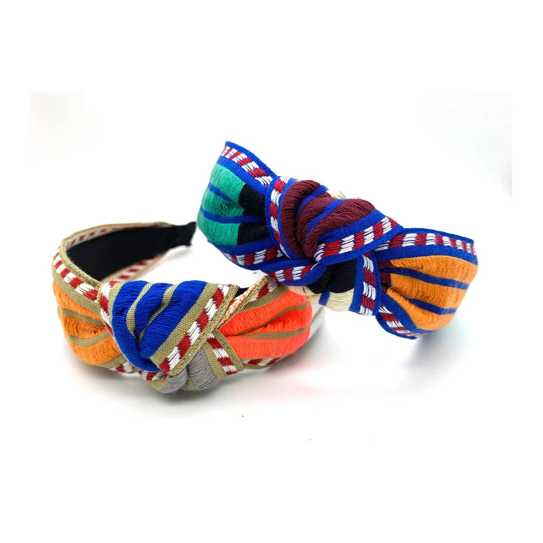 Boho Braided Top Knot Wooven Headband HB3317-1 (12PC)