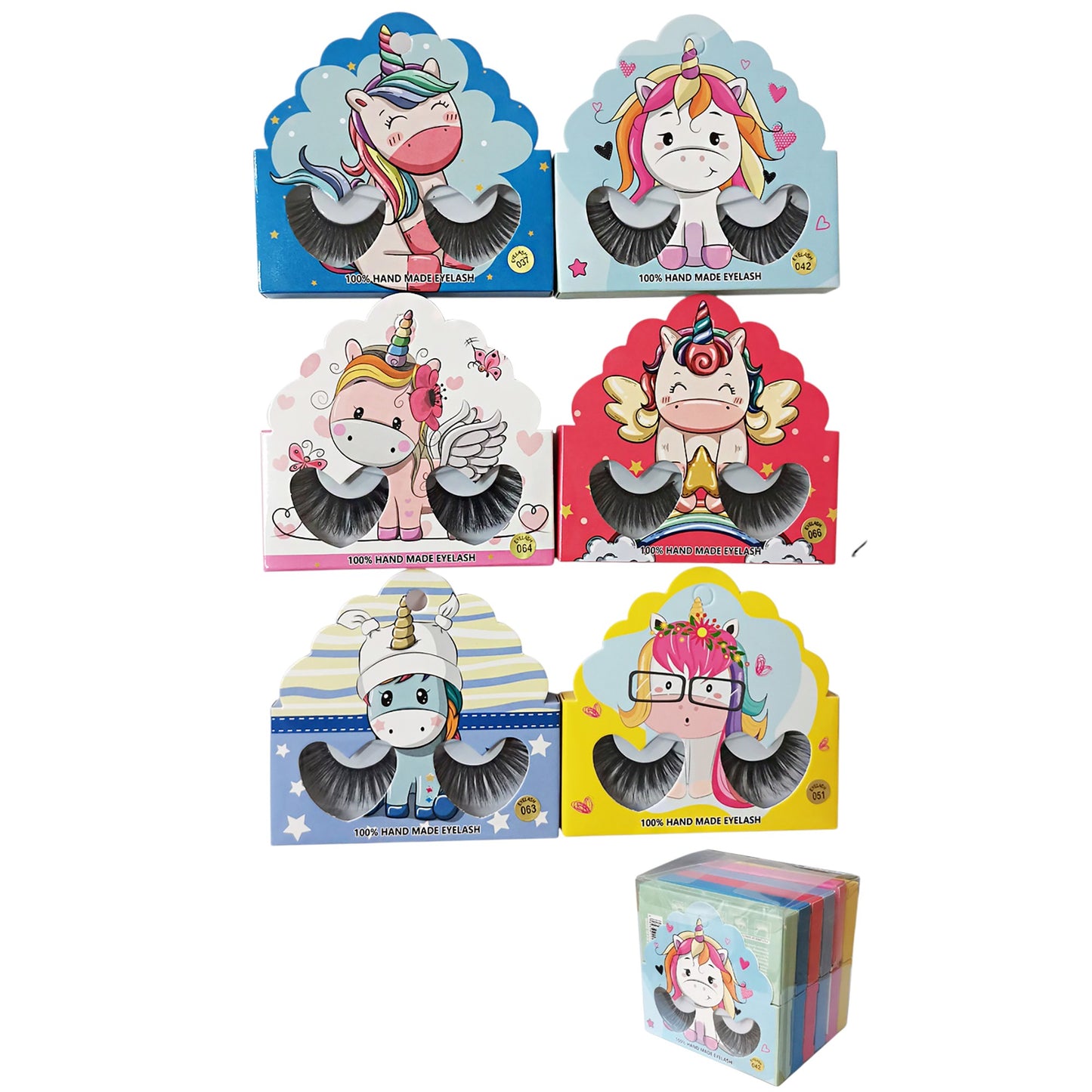 Unicorn Fake Eyelashes EL2625-37 (12PC)