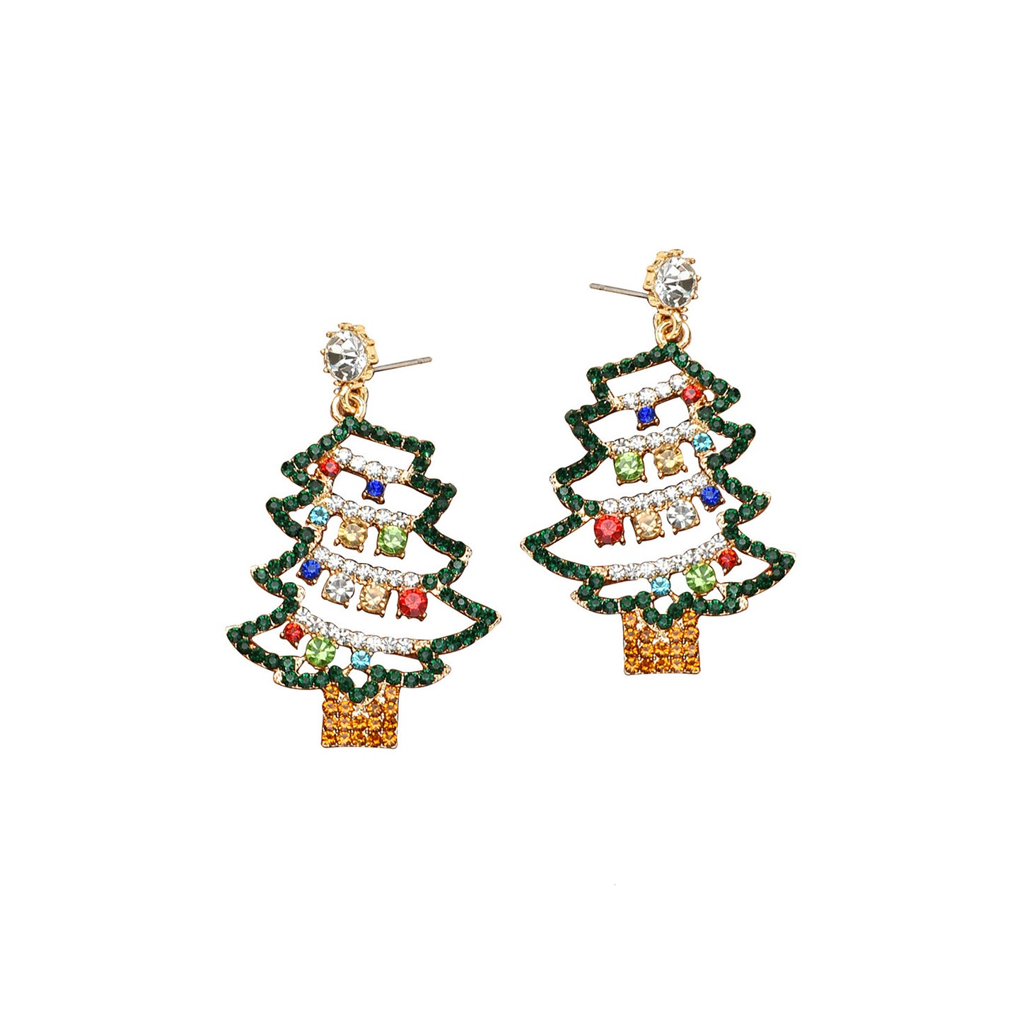 Christmas Tree Earring ER2913-29. (12PC)