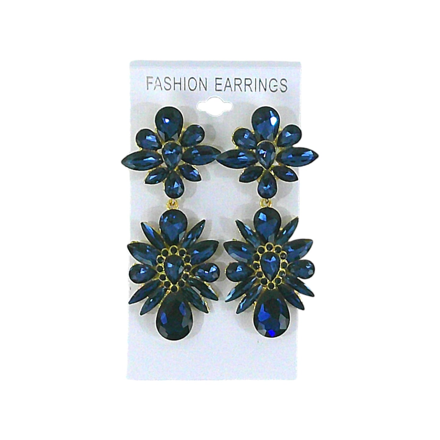 Pear Crystal Cluster Drop Bridal Earring ER4312-9 (12PC)
