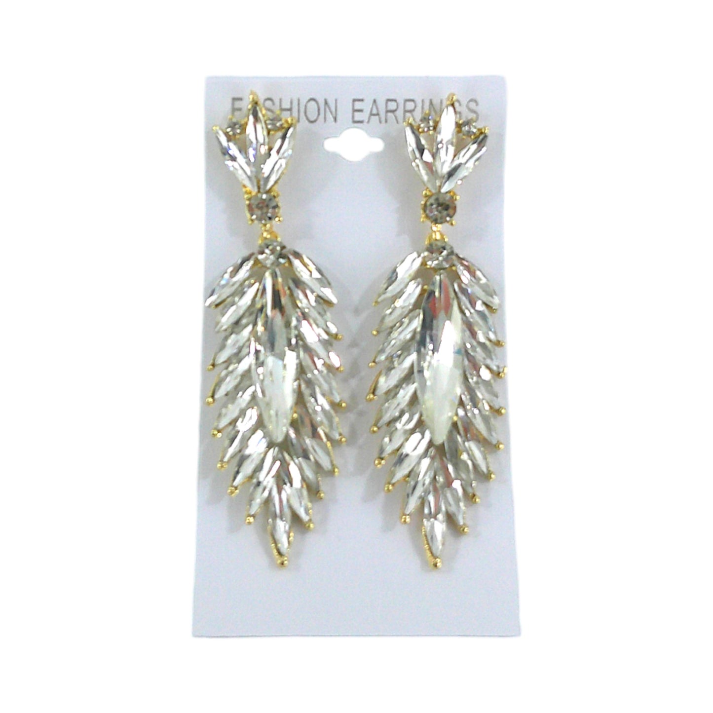 Crystal Feather Drop Bridal Earring ER4312-23 (12PC)