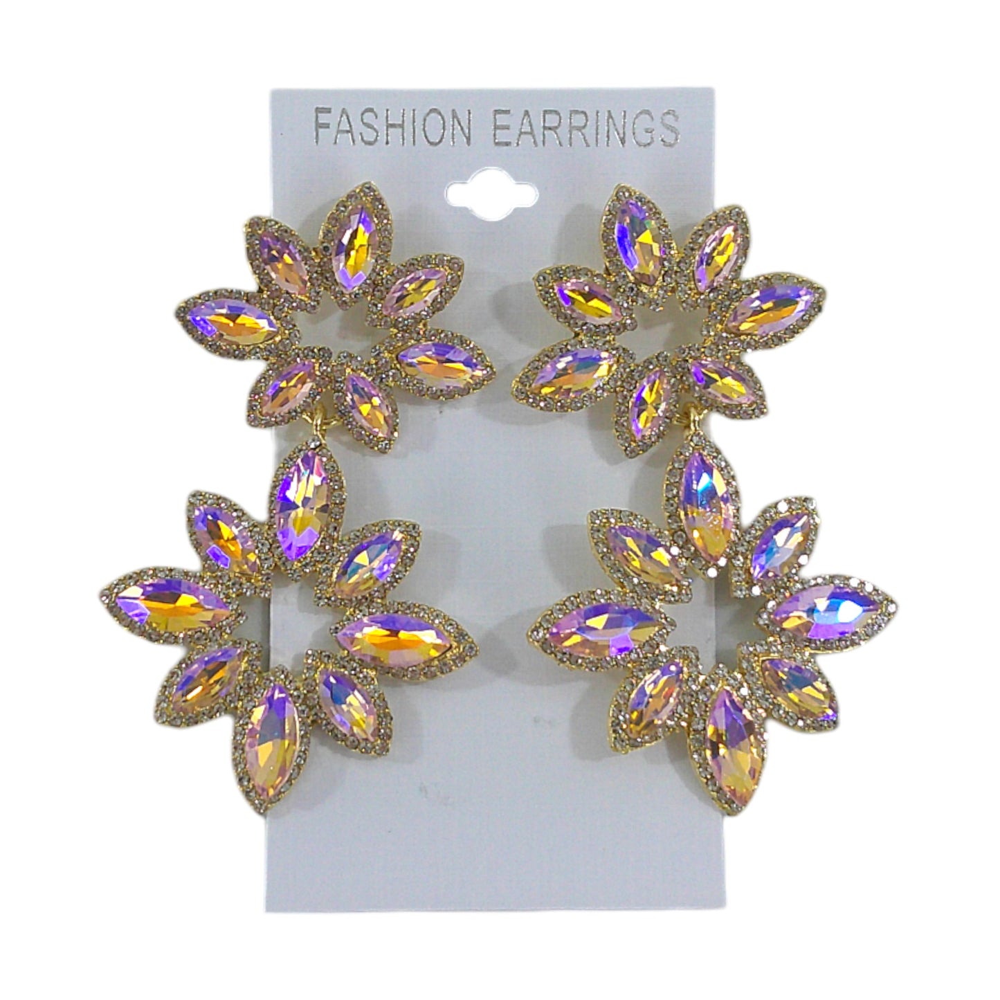 Crystal Flower Drop Bridal Earring ER4312-37 (12PC)