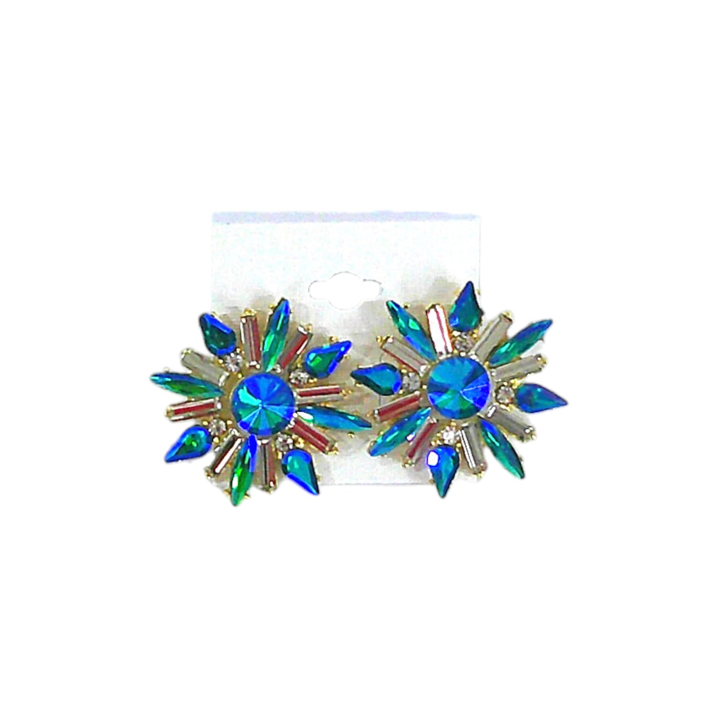Multi Crystal Bridal Earring ER4312-3 (12PC)