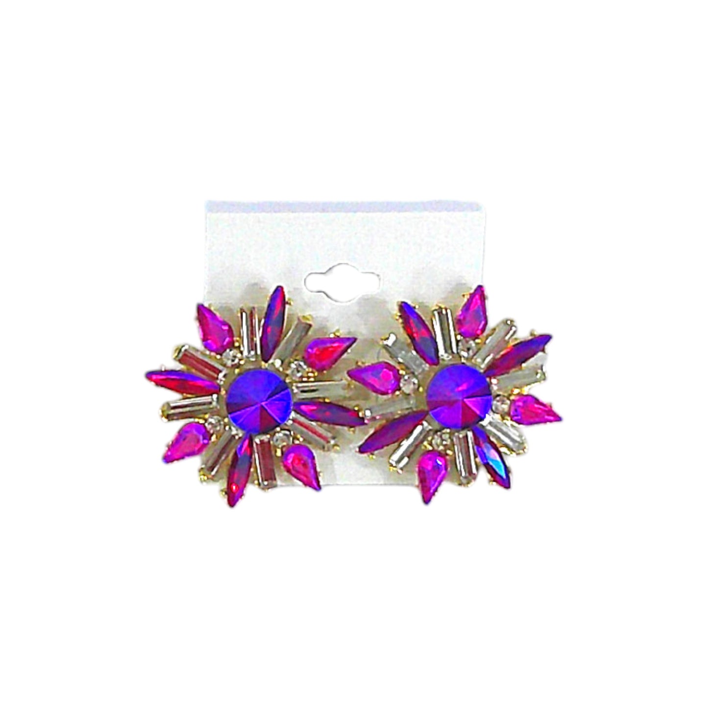 Multi Crystal Bridal Earring ER4312-3 (12PC)