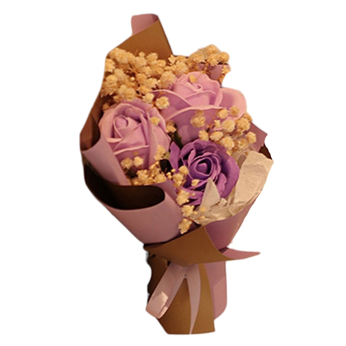 MIX ROSE SHORT STEM ARTIFICIAL FLOWER BOUQUET FA008 (12PC)