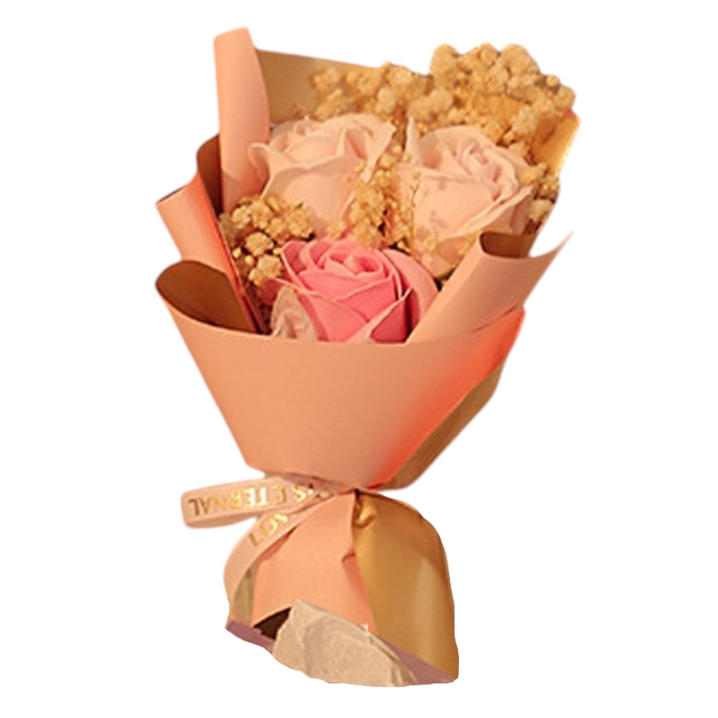 MIX ROSE SHORT STEM ARTIFICIAL FLOWER BOUQUET FA008 (12PC)