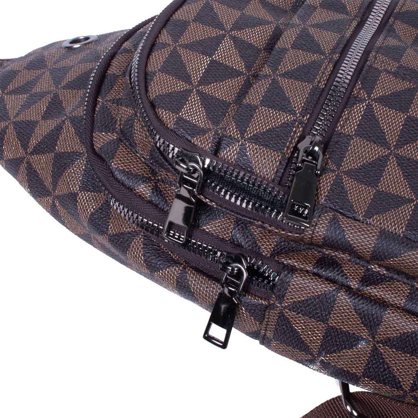 Pu Monogram Pattern Crossbody Sling Bag FBG1876 (3pc)