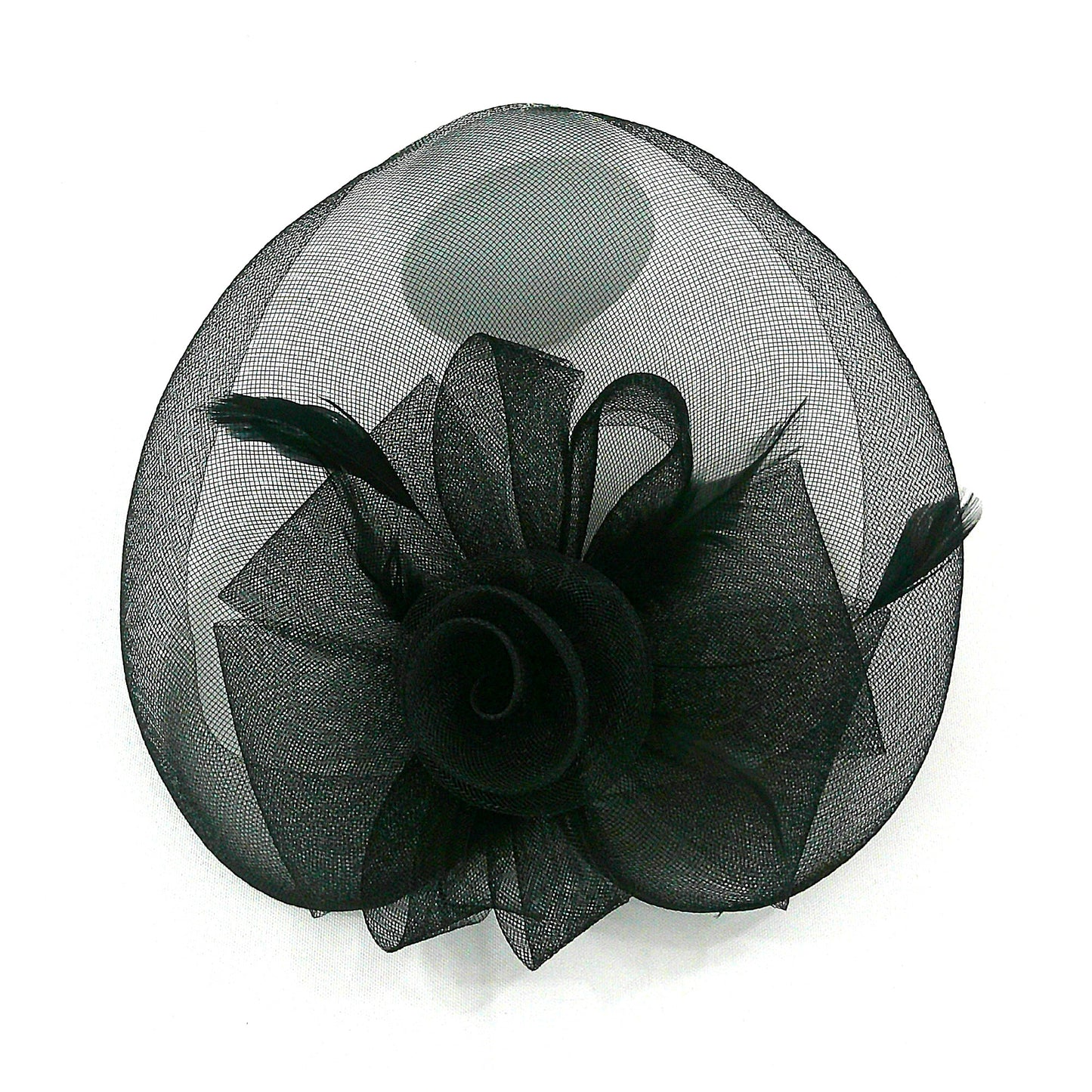 Kentucky Derby & Tea Party Flower Feather Hat FF805 (2PC)
