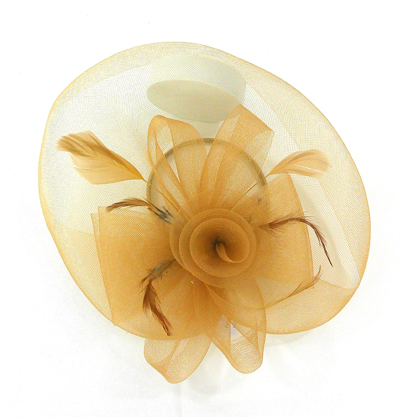 Kentucky Derby & Tea Party Flower Feather Hat FF805 (2PC)