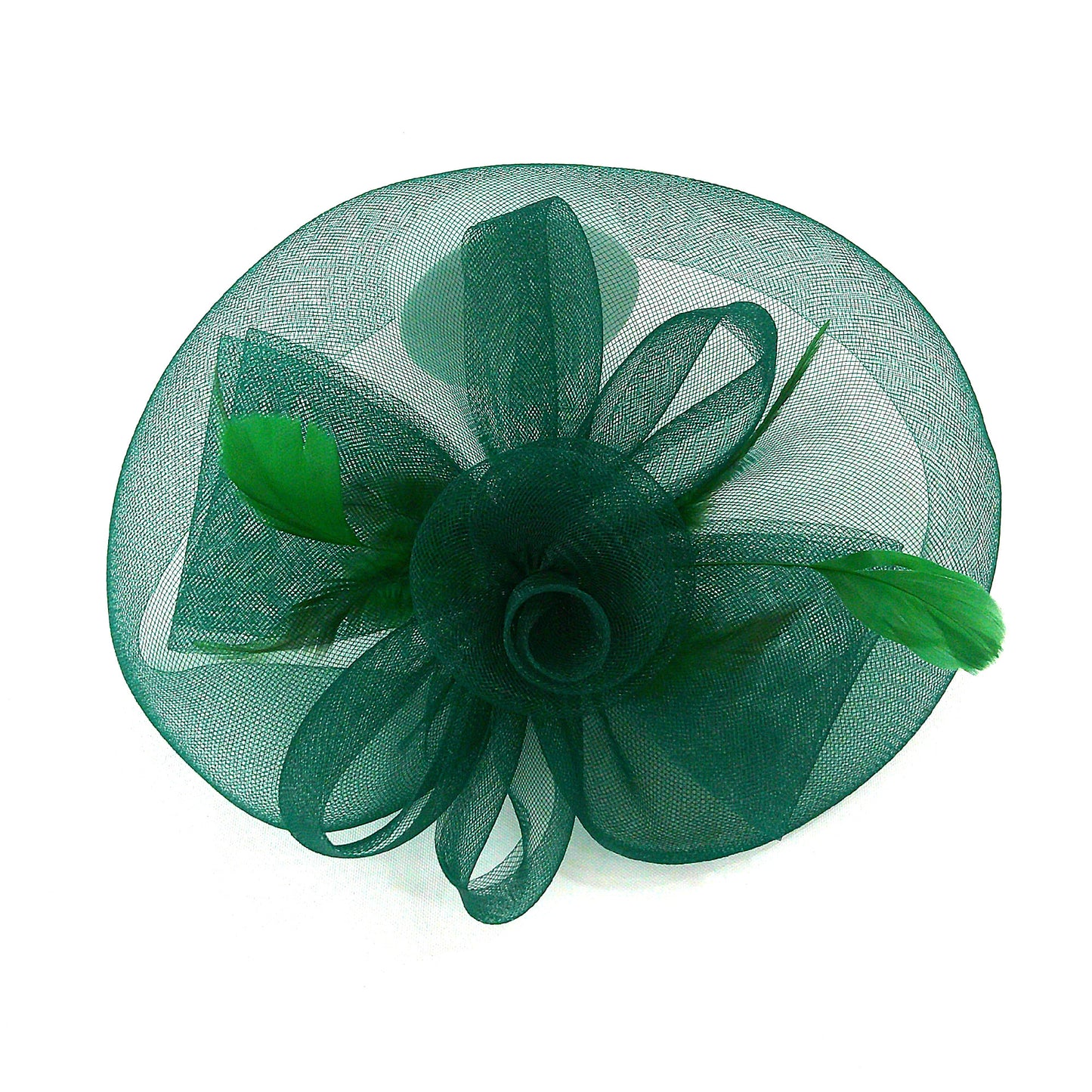 Kentucky Derby & Tea Party Flower Feather Hat FF805 (2PC)