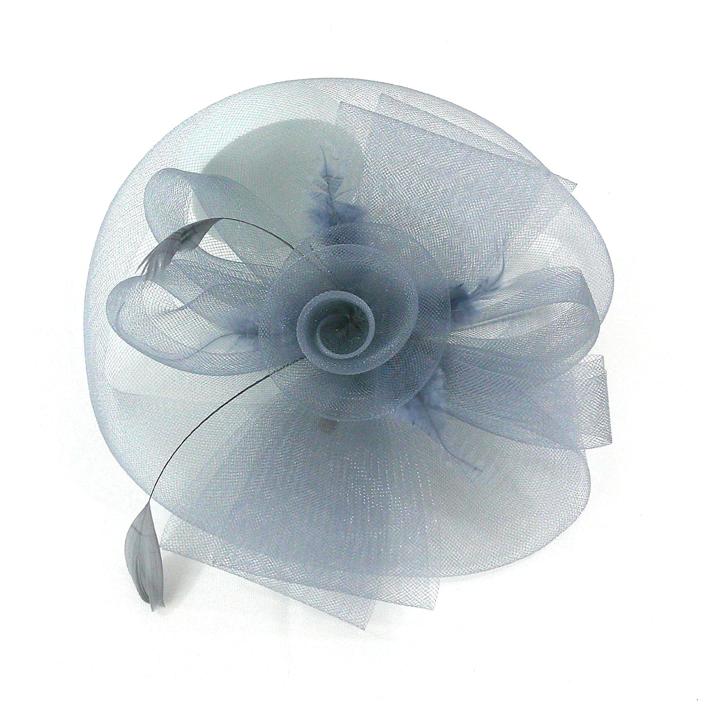 Kentucky Derby & Tea Party Flower Feather Hat FF805 (2PC)