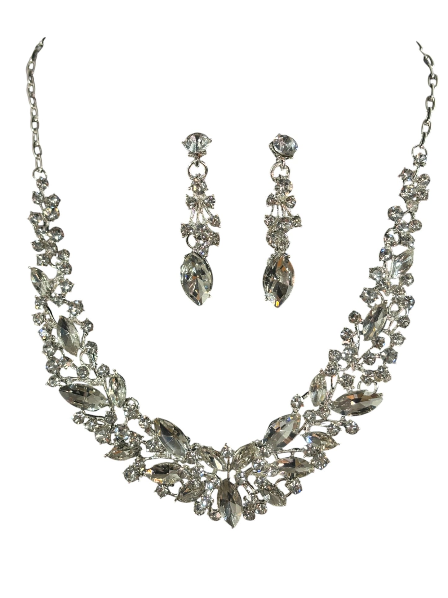 Crystal Necklace Earring Set FJN366 (1PC)