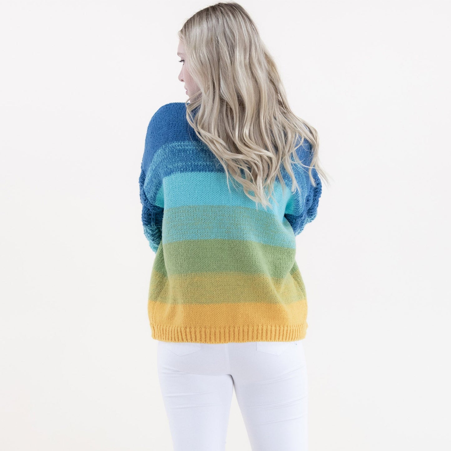 Scales Pattern Gradient Cardigan FP63069 (2PC)