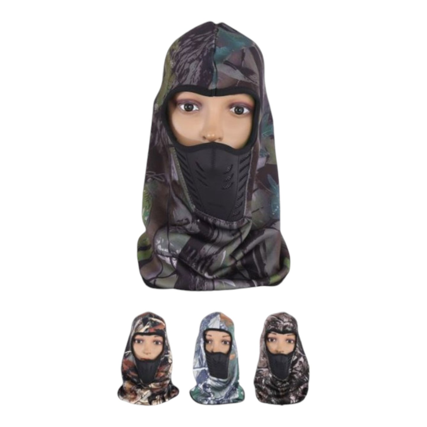 Camo Winter Hat With Lining H021-3 (12PC)