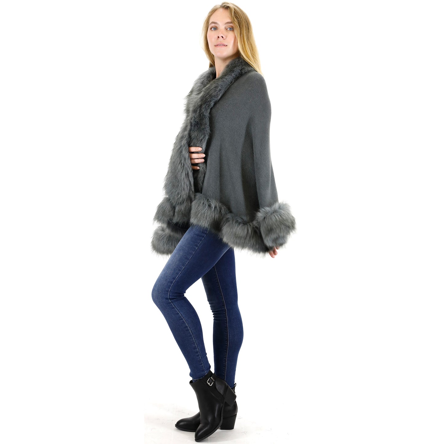 Fur Short Length Shawl SH923 (1PC)