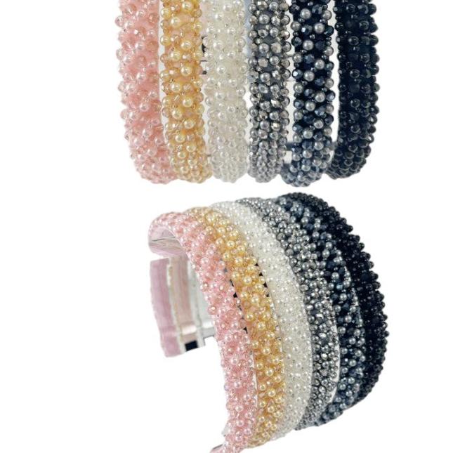 Pearl Decor Headband HB1015-1 (12PC)