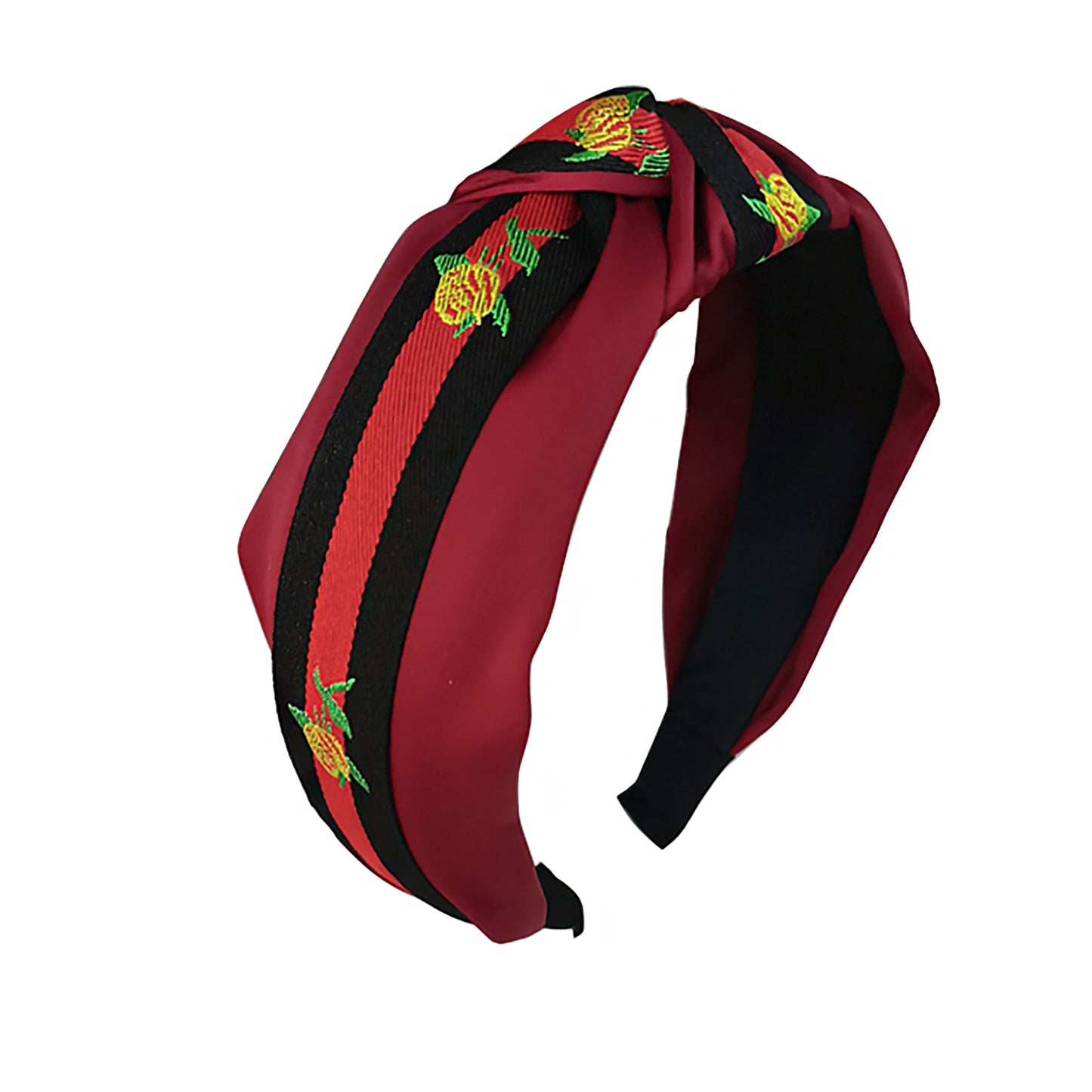Stripe Flower Pattern Knot Headband HB21018-15 (12PC)