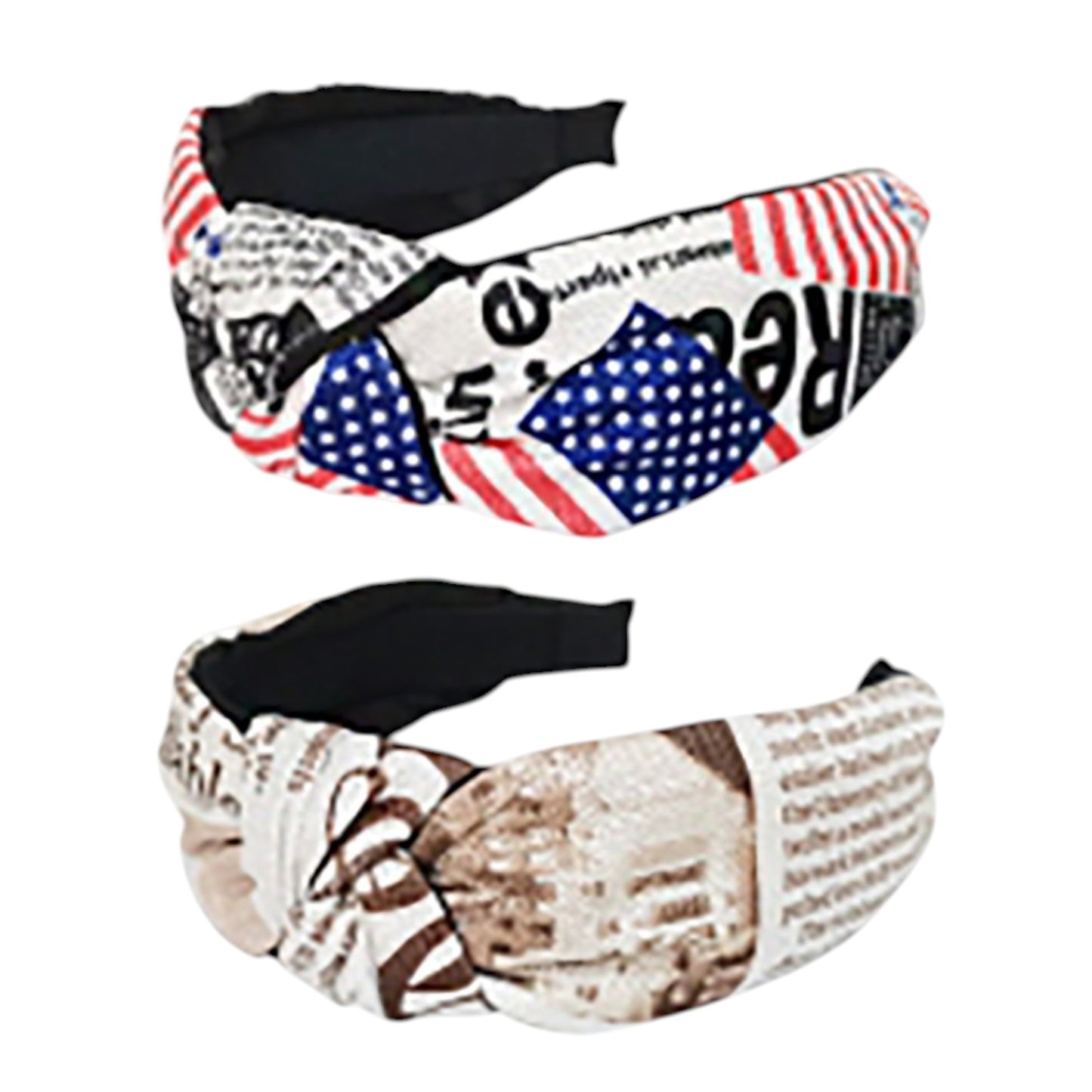American Flag Knot Headband HB21018-20 (12PC)