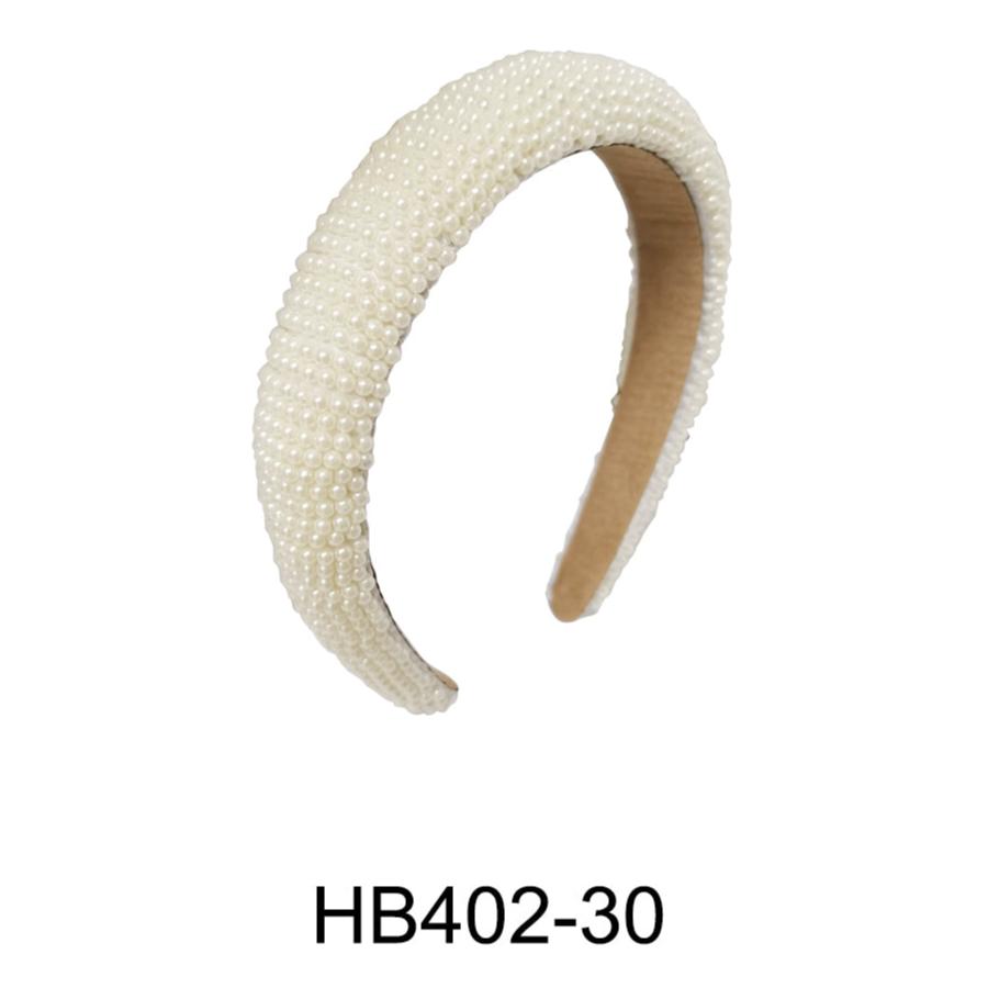 Pearl Decor Headband HB402-30 (12PC)