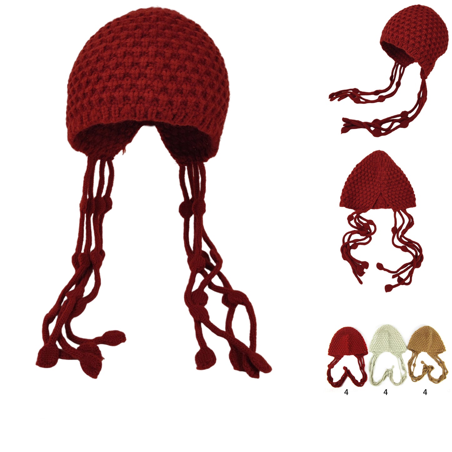 Kids Knitted Beanie HT3107-11 (12PC)