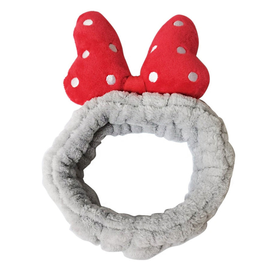 Cute Dot Ribbon Spa Headwrap HW3702-36. (12PC)